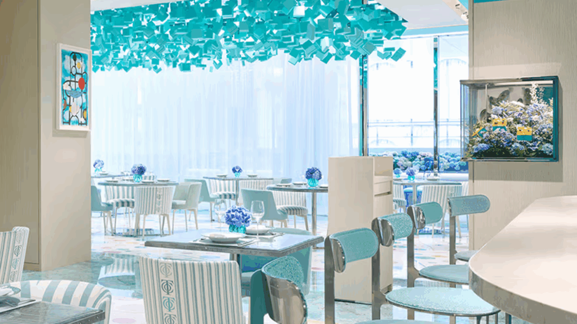 This is Tiffany & Co.’s Blue Box Café in Ginza with Natsuko Shoji