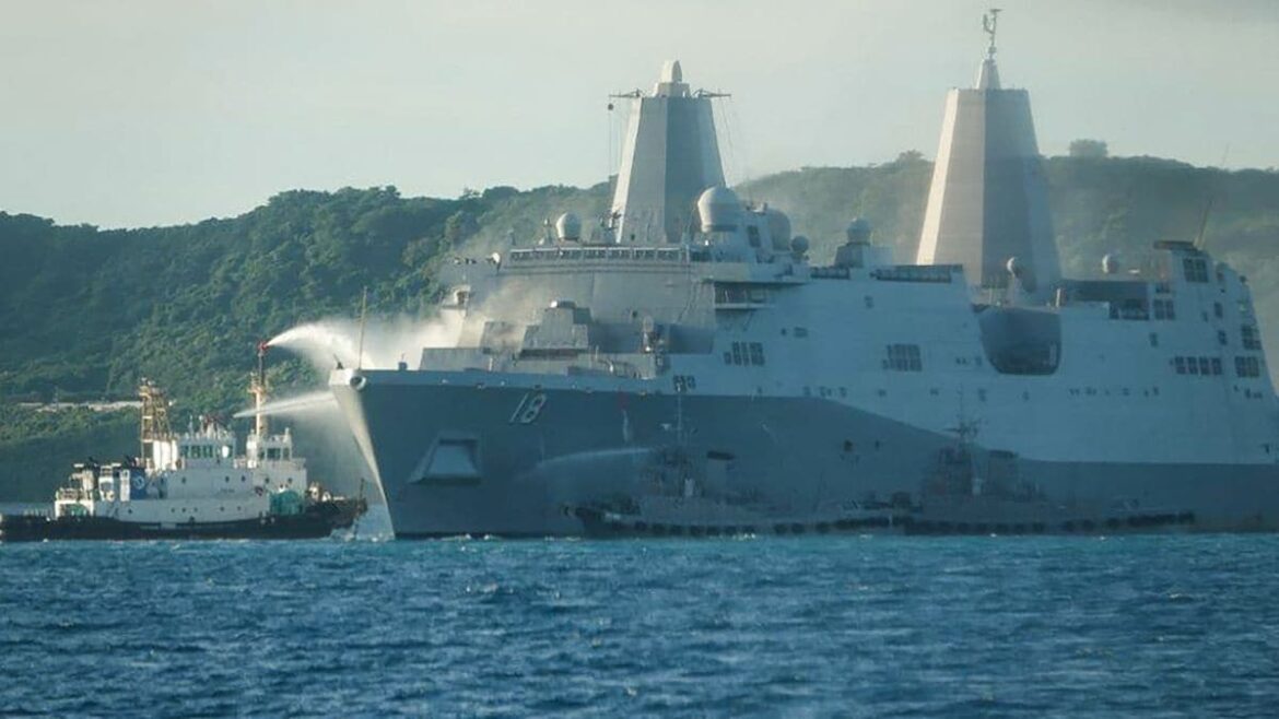 Watch| US Navy ship burns for 12 hours off Japan's Okinawa – Firstpost