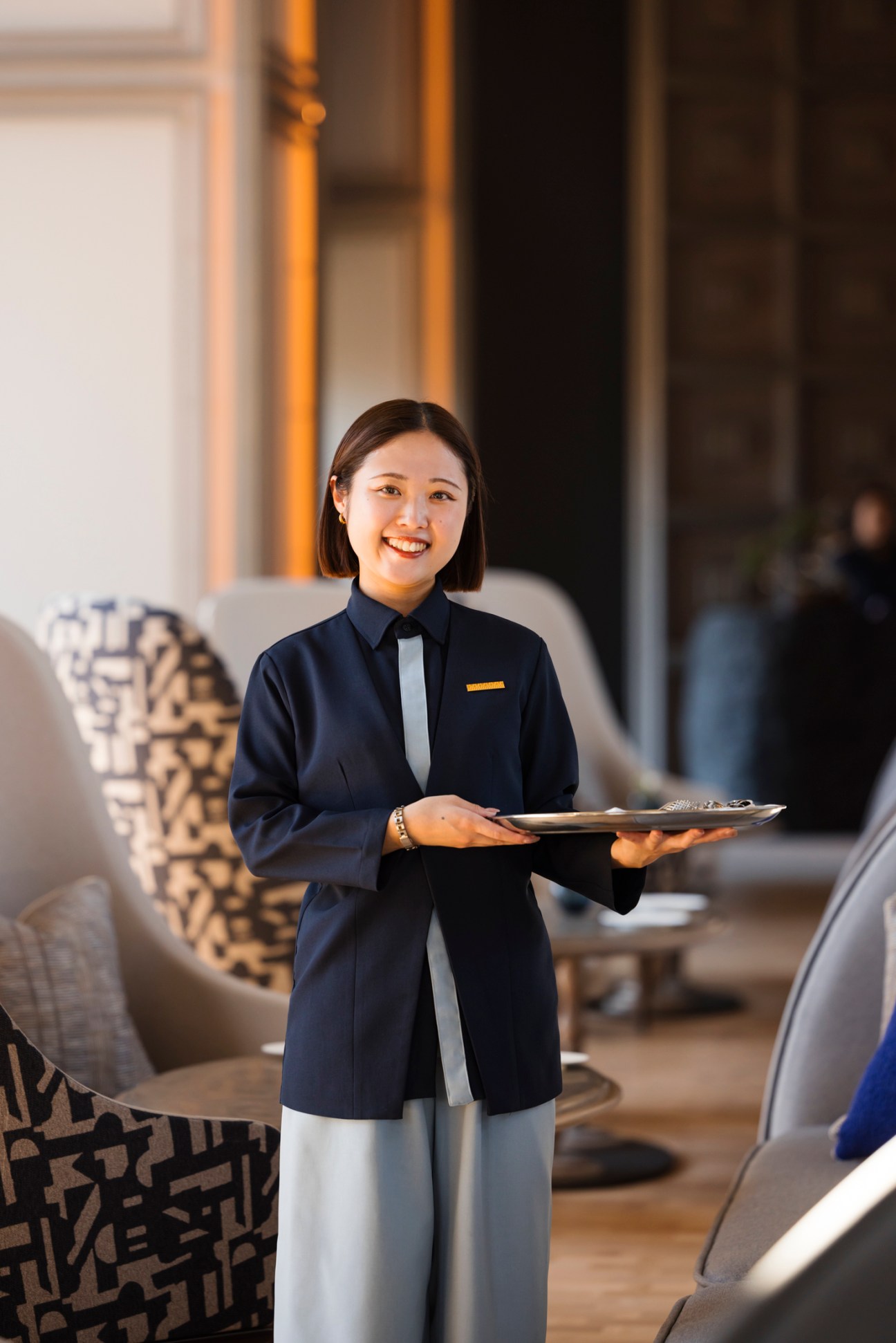 a server at a hotel