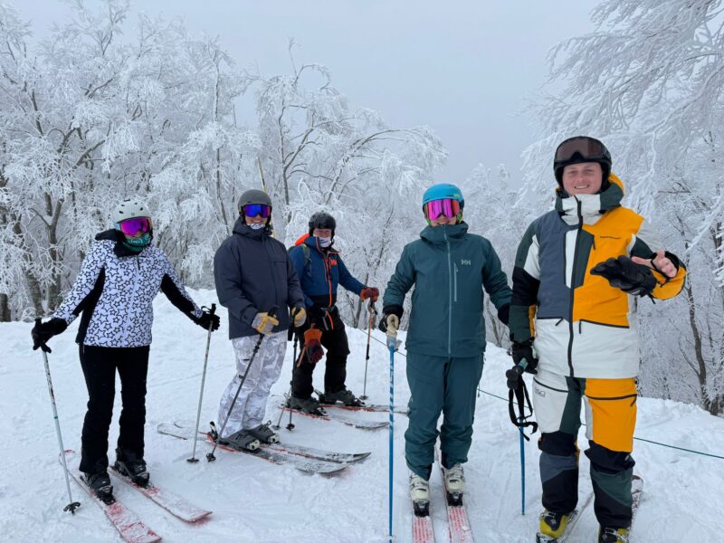 Yours truly and the PlanetSKI team in Japan last month. Image © PlanetSKI.
