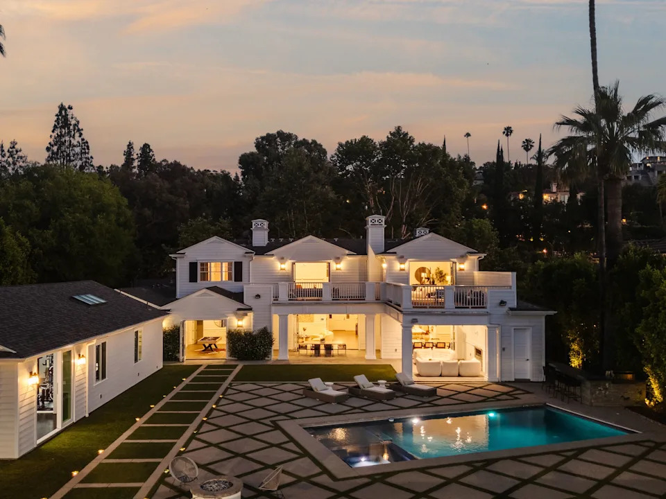 The home’s backyard and pool.