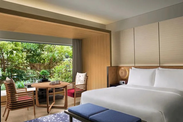 Courtesy of Marriott A guest room at The Ritz-Carlton Kyoto.