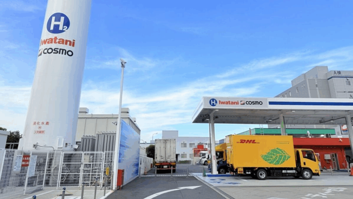 dhl hydrogen trucks japan