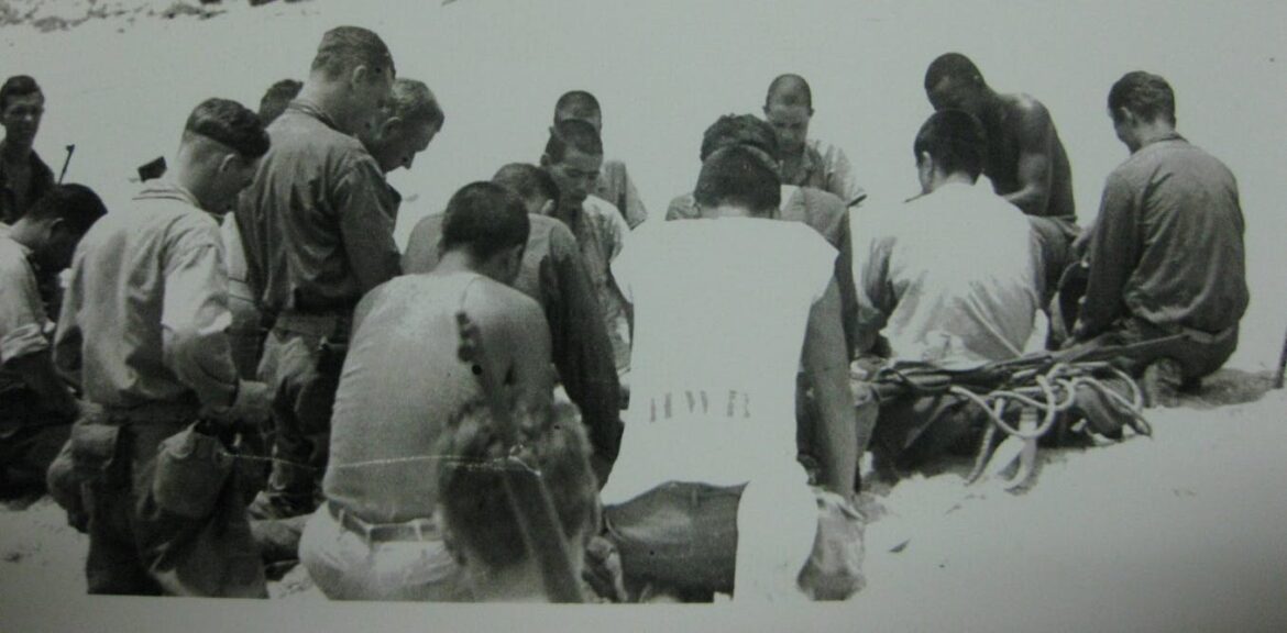 When US and Japanese troops stopped fighting to talk, eat and pray together