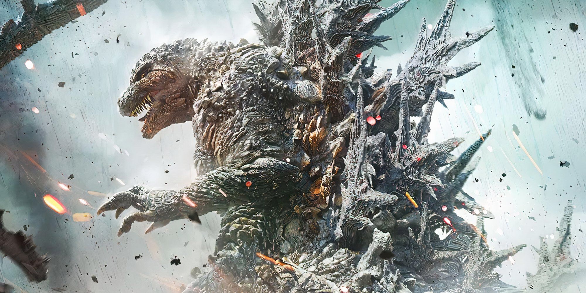 A Minus One promotional image shows Godzilla from behind.