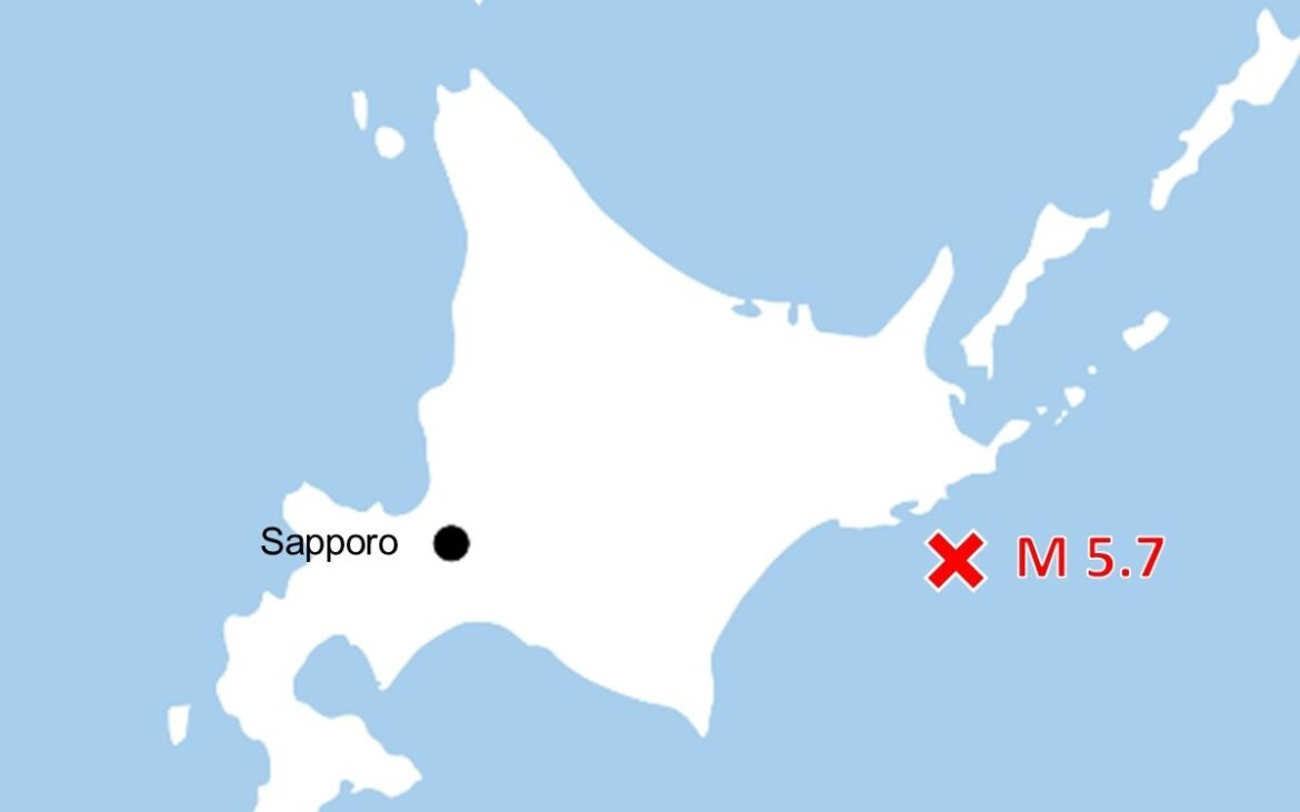 M5.7 Earthquake Hits Eastern Hokkaido; No Tsunami Expected