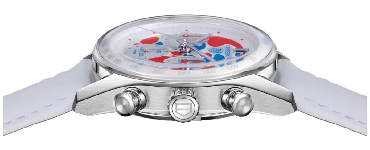 Case of the TAG Heuer Carrera Chronograph Expo2025 Osaka Limited Edition