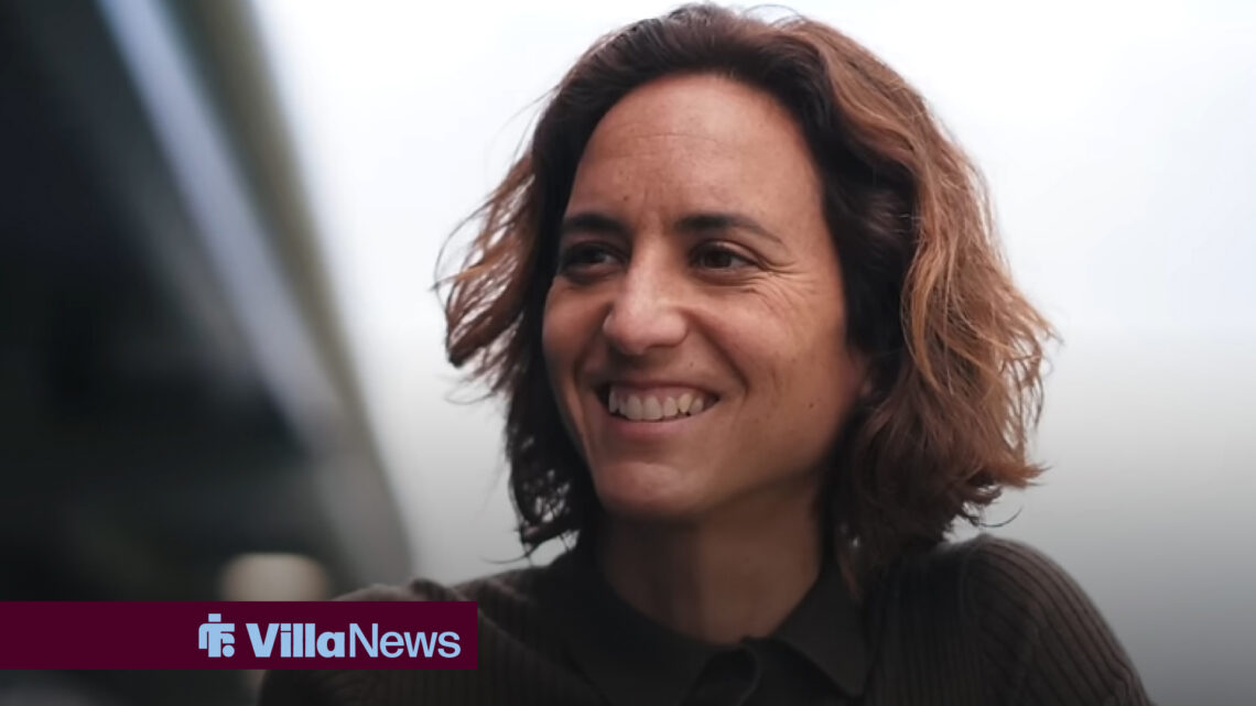 Aston Villa Women manager Natalia Arroyo smiling