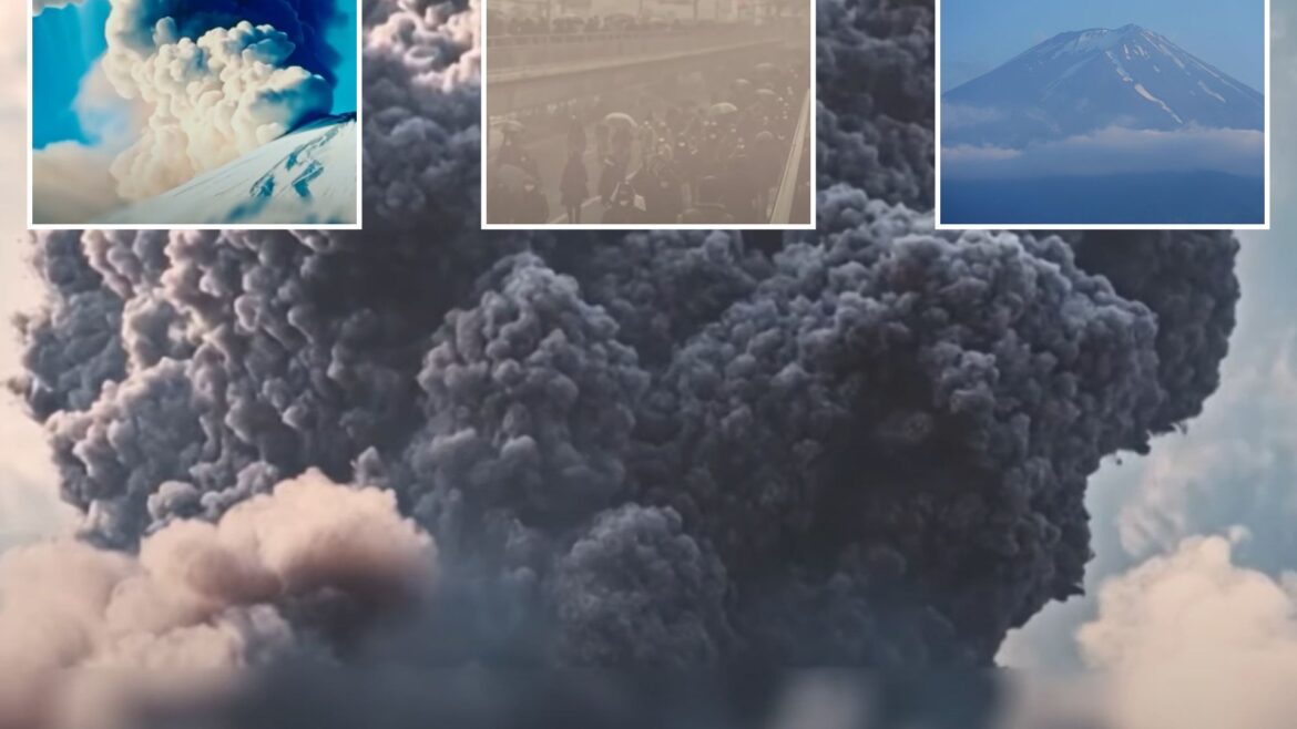 Japan releases nightmare AI warning video for Mount Fuji eruption with world's largest city buried under ash