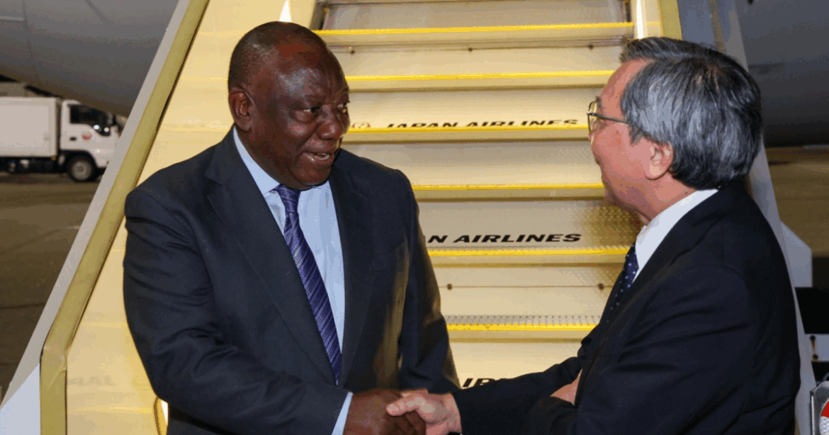 Ramaphosa arrives in Tokyo for African Development Summit Ramaphosa arrives in Tokyo for African Development Summit