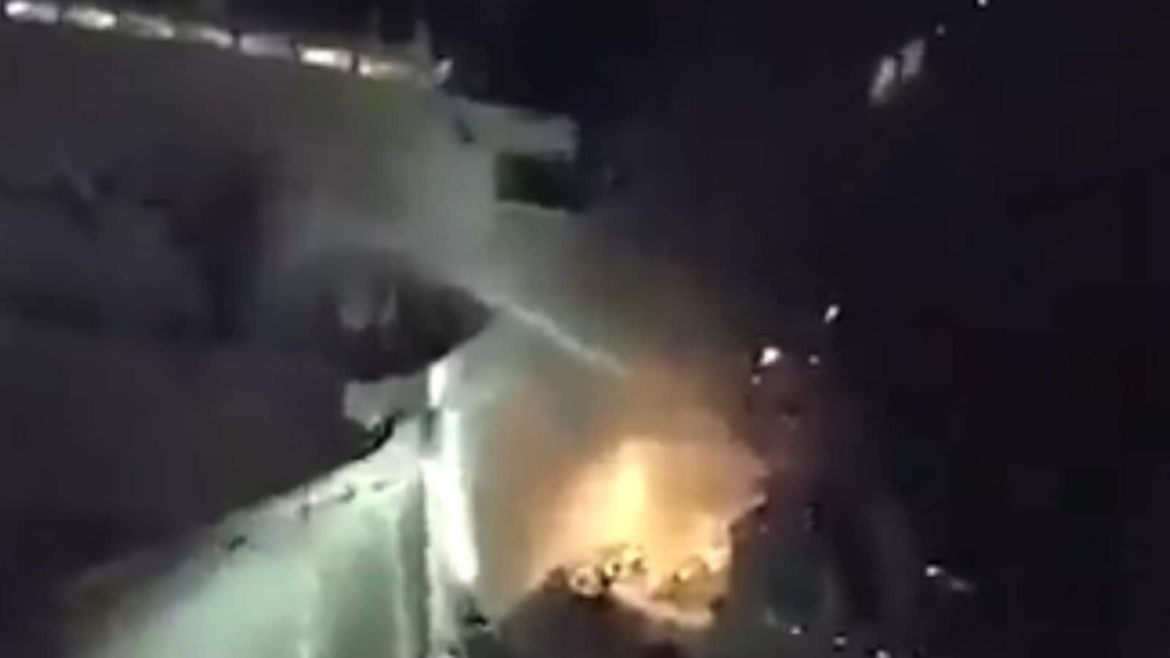 US naval ship New Orleans catches fire near Japan's Okinawa, fire fighting underway - Video
