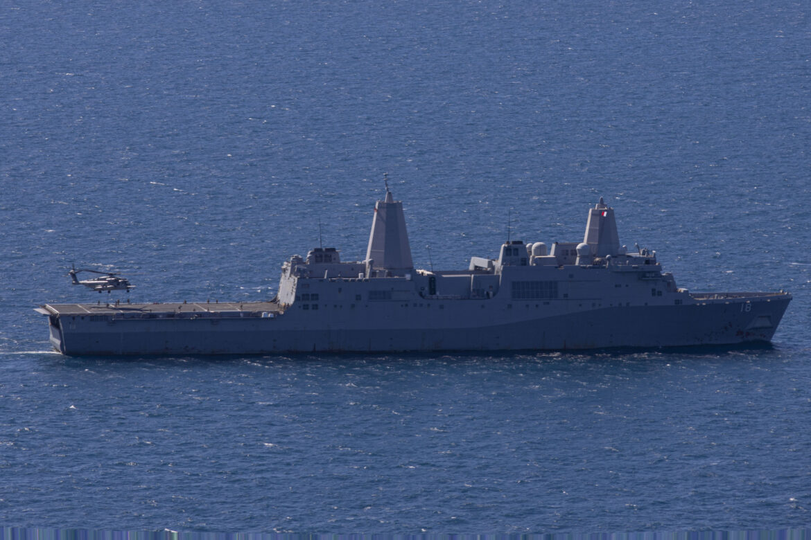 US Navy Ship Catches Fire at Allied Port