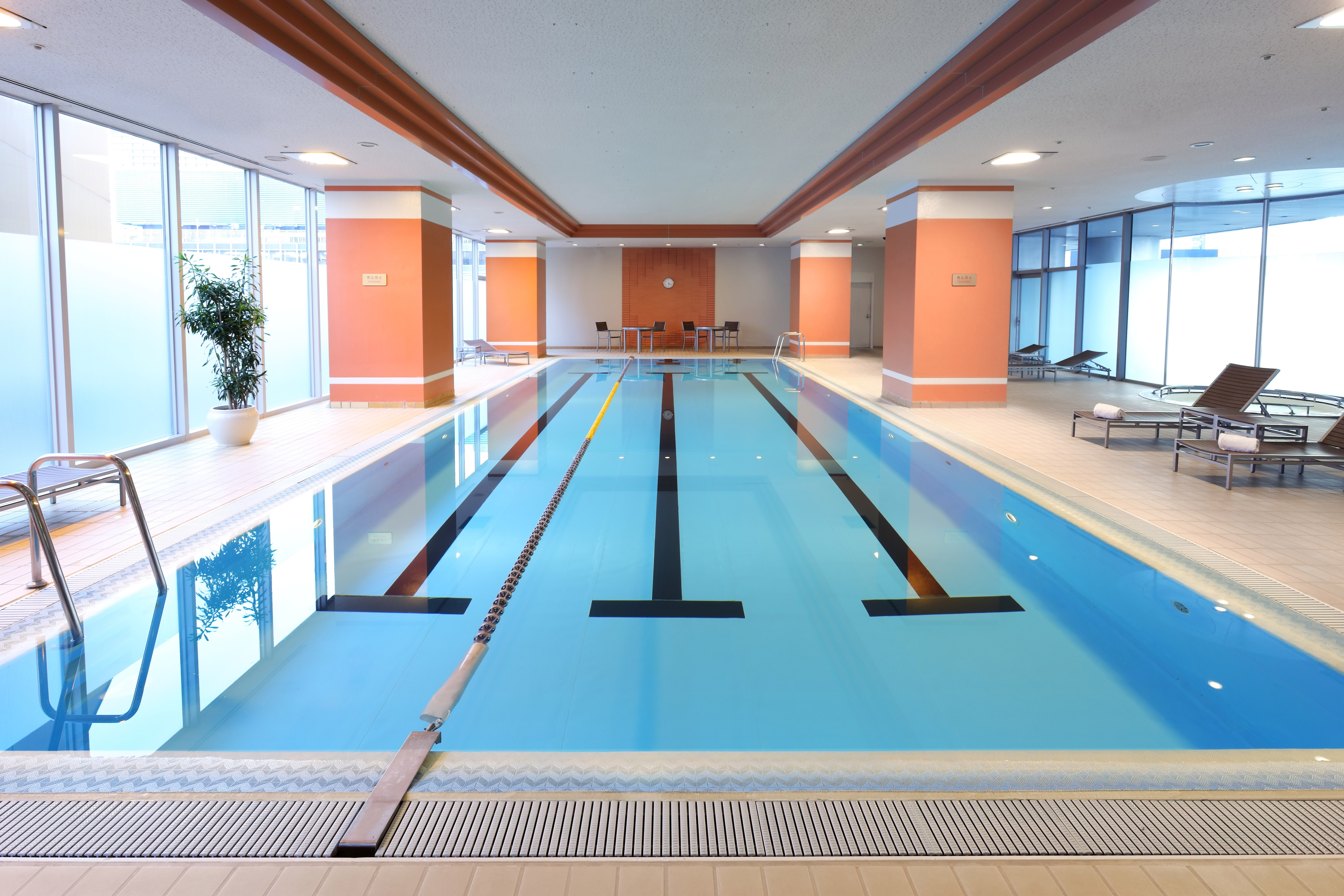 The pool at Hilton Osaka, Japan