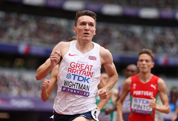 Jake Wightman of Team Great Britain competes in the  Men's 1500 Metres Heats during day two of the World Athletics Championships Tokyo 2025 at National Stadium on September 14, 2025 in Tokyo, Japan.