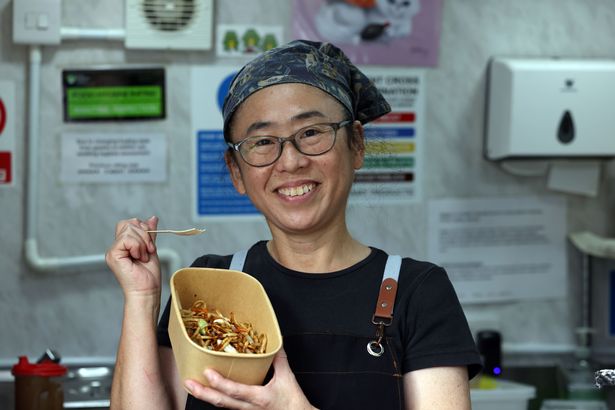 Sachi Kotake with her yakisoba