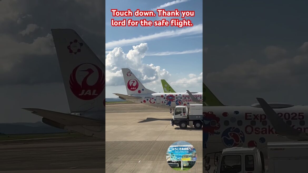 Touch down#ytshorts #travel #Nagasaki#japan