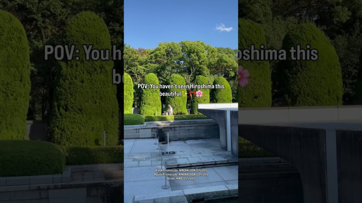 POV: You haven’t seen Hiroshima this beautiful 🌸⛩️✨
