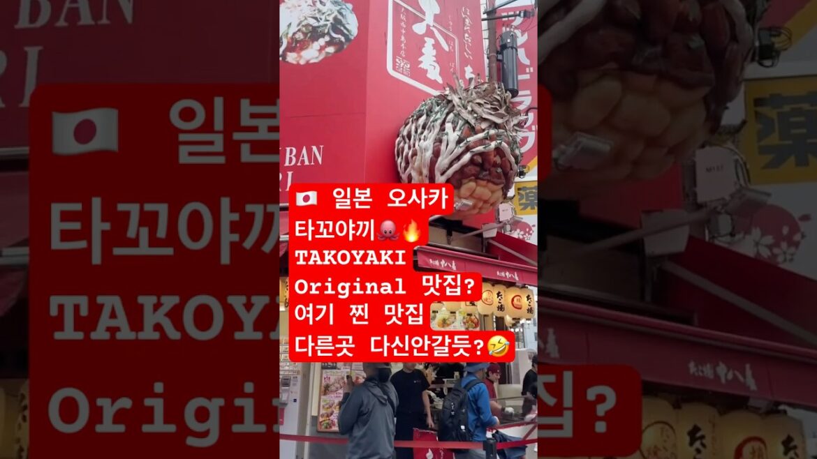 The Real Takoyaki in Japan 🇯🇵 | 일본 타코야끼는 여기가 진짜입니다!#오사카 #osaka#takoyaki
