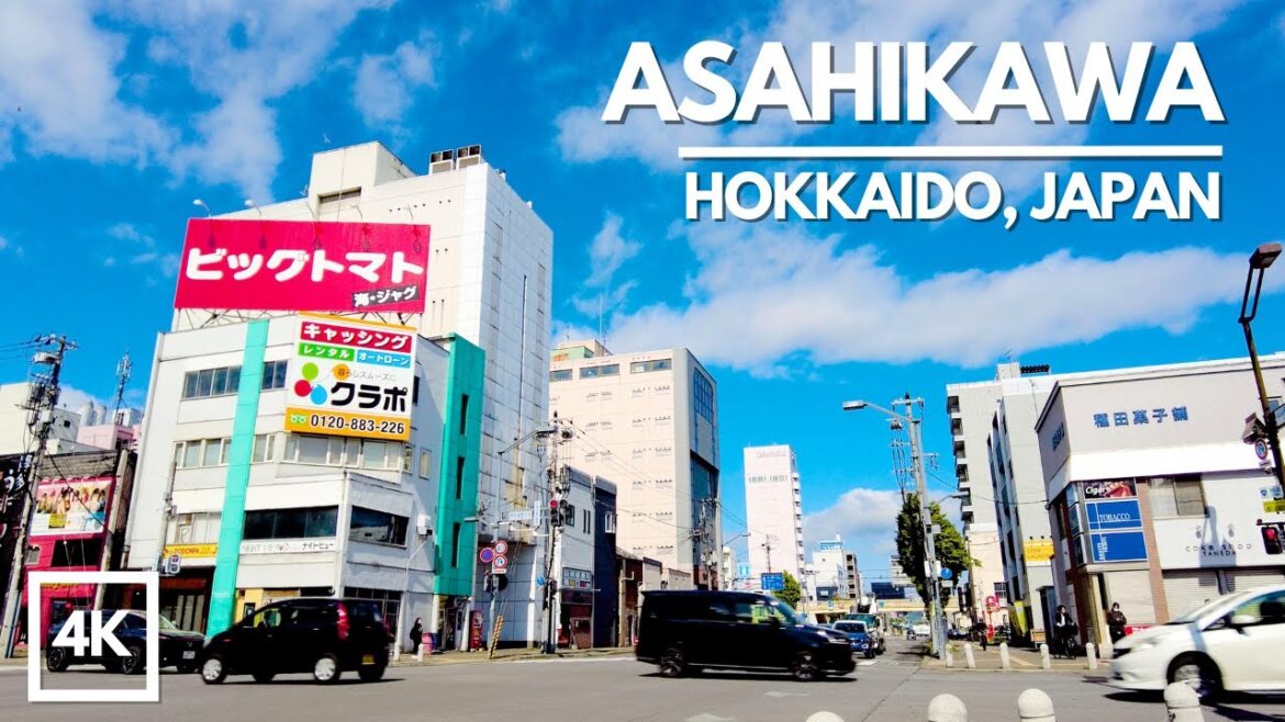 Asahikawa, Hokkaido, Japan Walking Tour | 4K