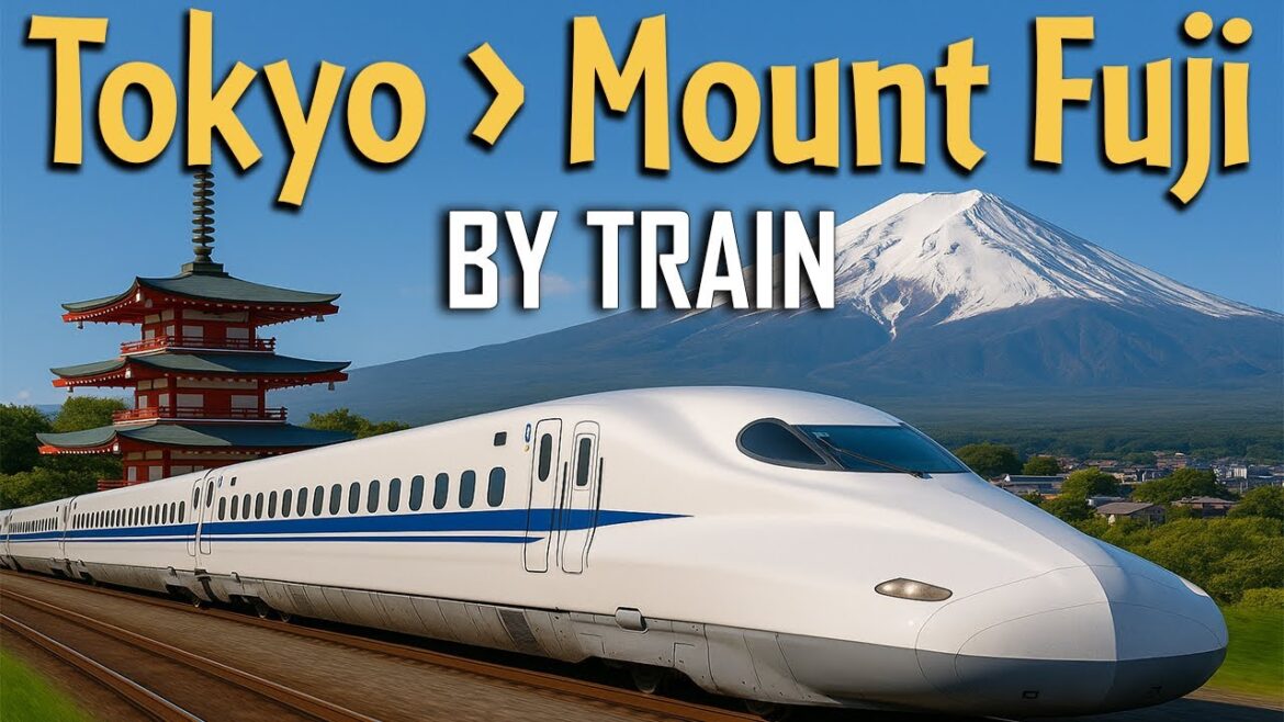 Train Journey from Tokyo to Mount Fuji | Travel Tokyo to Mount Fuji Bullet Train in Japan Train Journey from Tokyo to Mount Fuji | Travel Tokyo to Mount Fuji Bullet Train in Japan