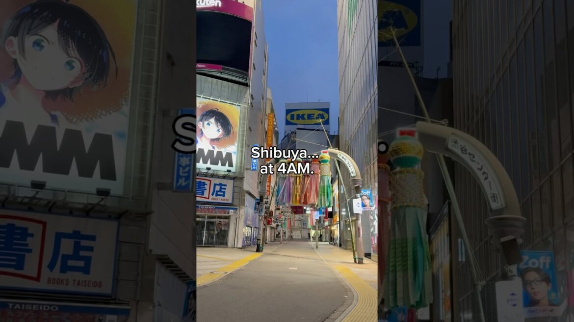 Alone in Shibuya Crossing