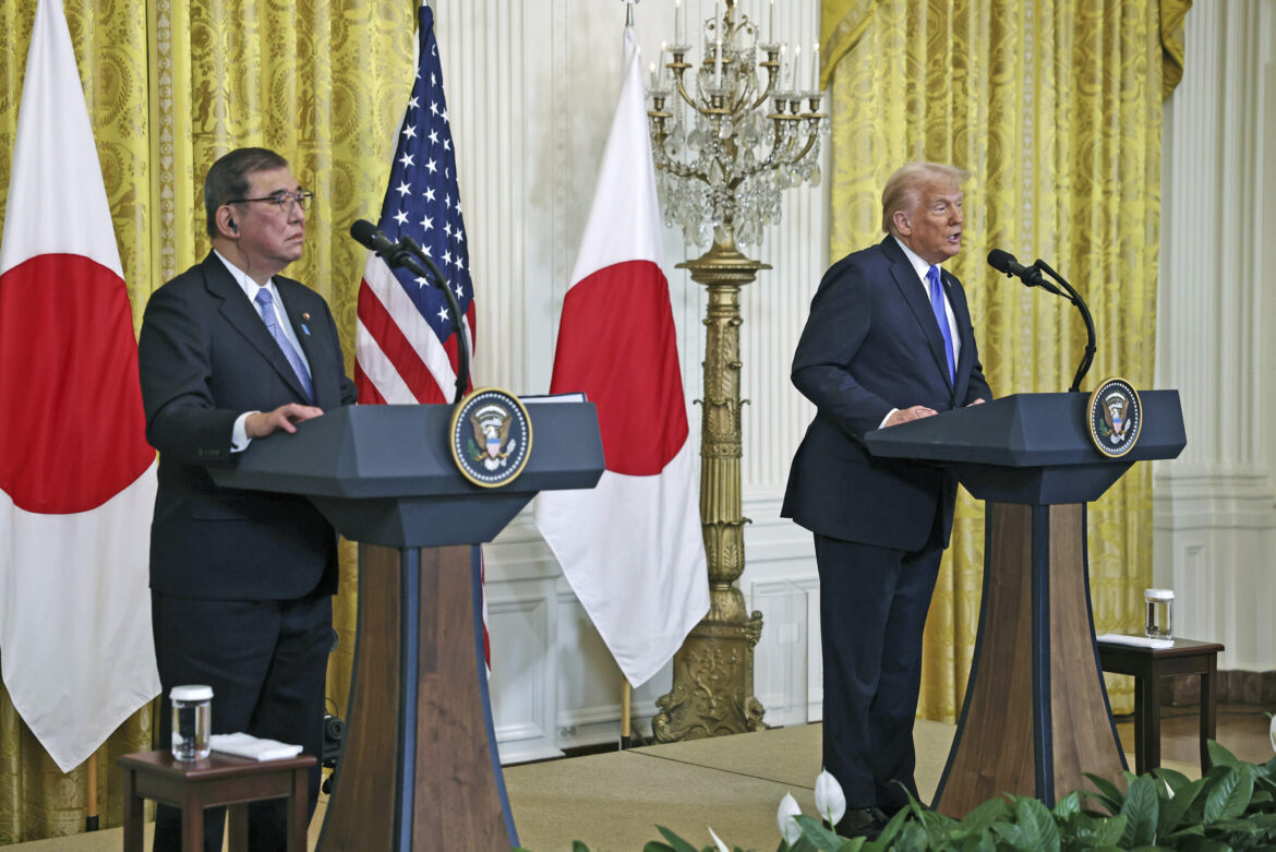 Donald Trump Seals a Tariff Deal with Japan Trump and Ishiba