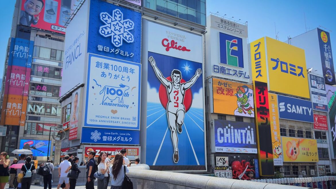 4K Osaka Walking Tour | Dotonbori, Japan (2025)
