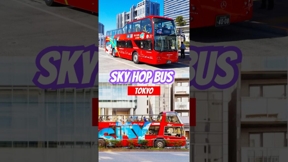 Tokyo Sky Hop Bus | Hop On Hop Off - Best way to explore Tokyo #bus #hoponhopoff #tokyo #shorts