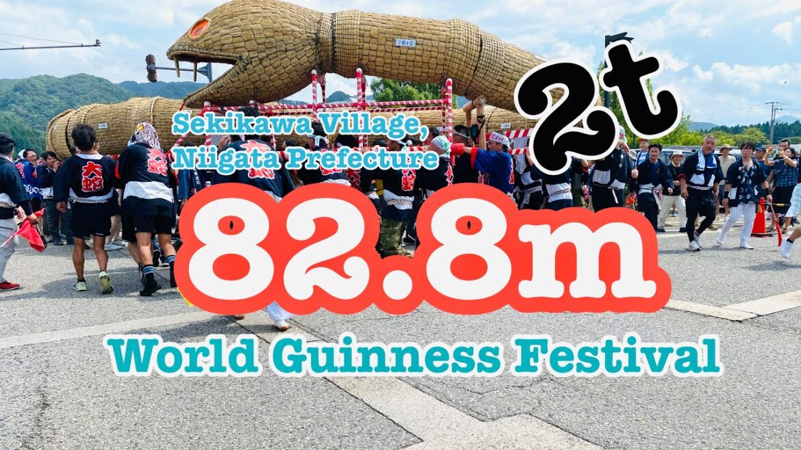 「Matsuri of The Guinness World Records 」 Sekikawa Village in Niigata, JAPAN 「Matsuri of The Guinness World Records 」 Sekikawa Village in Niigata, JAPAN