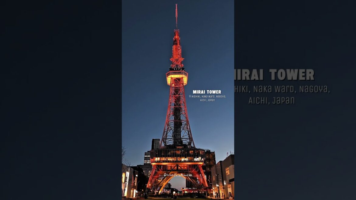 Mirai Tower in Nagoya, Japan 🇯🇵 #shorts #nagoya #nagoyajapan #japanvlog #travelvlog #traveljapan