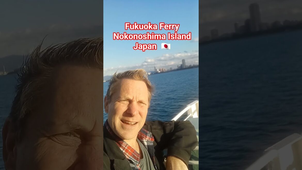 🇯🇵  FUKUOKA FERRY to Nokonoshima Island, Japan  #nokonoshima #fukuoka #fukuokatravel #japantourism