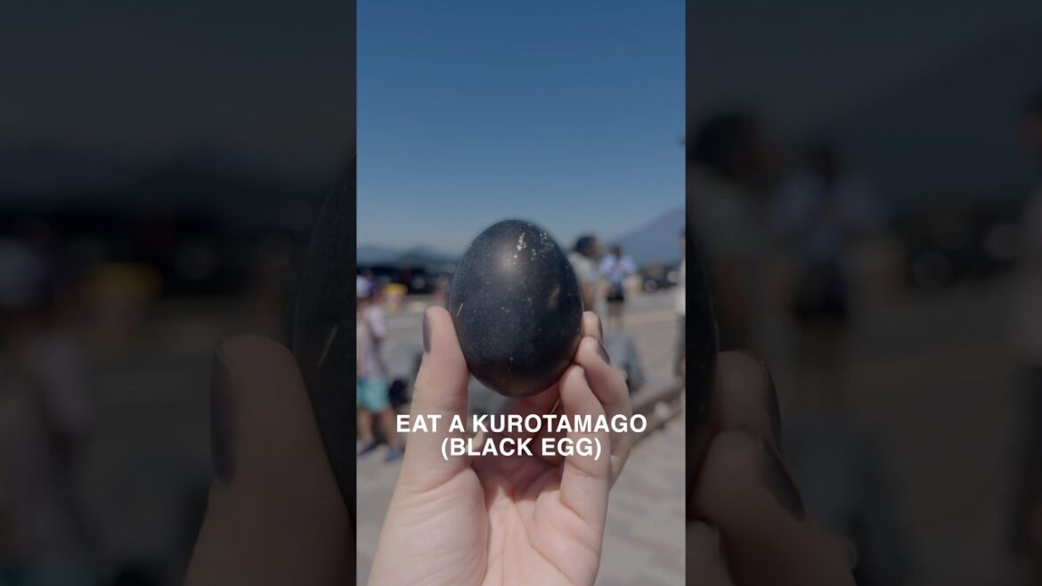 eating black eggs in Hakone?? #japan #hakone #hakoneropeway #owakudani #travel #travelvlog
