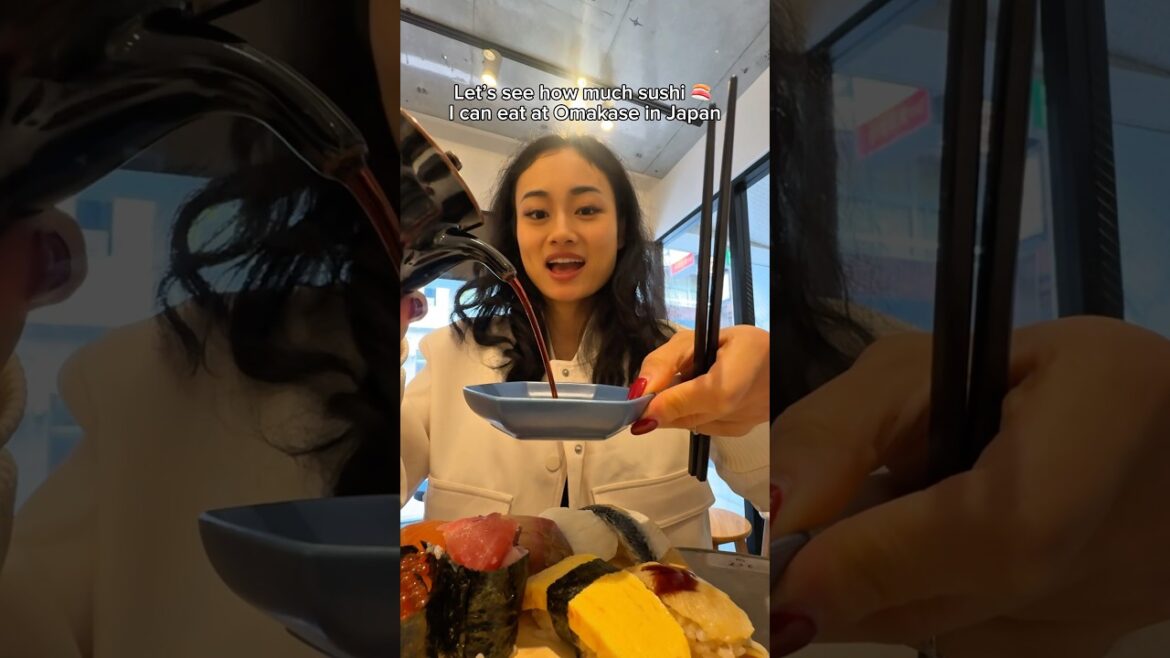 Let’s see how much sushi I can eat at omakase in Japan 🇯🇵 🍣