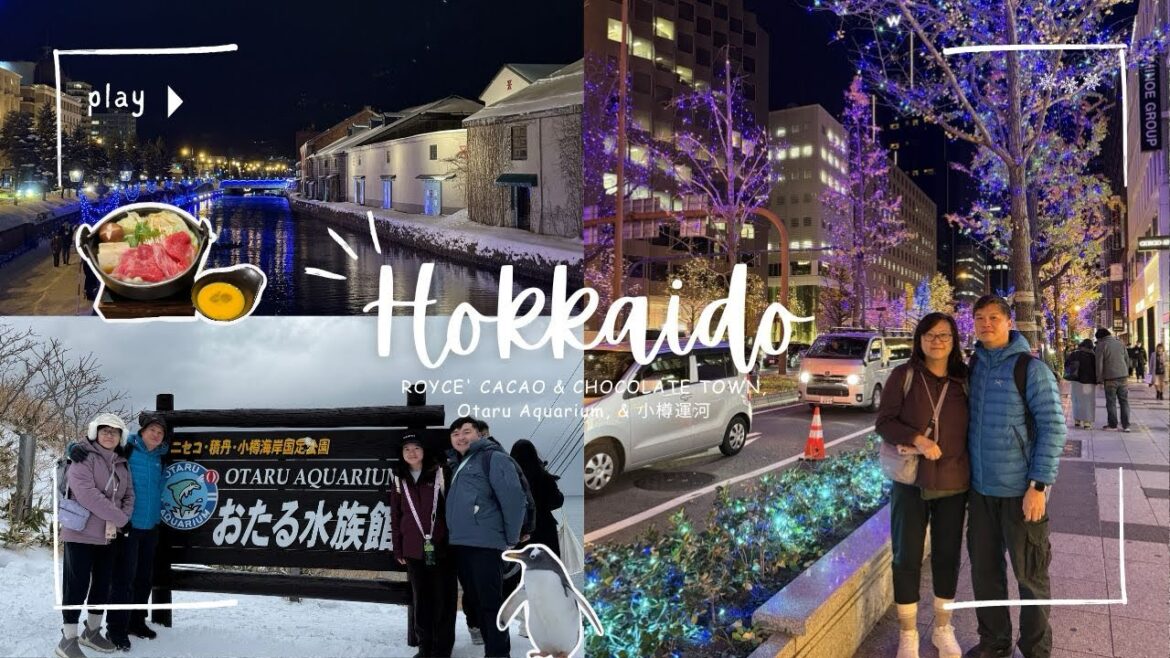 Winter Hokkaido Japan 24/25 Vlog | Ep. 2 Royce’ Cacao & Chocolate Town, Otaru Aquarium, & 小樽運河