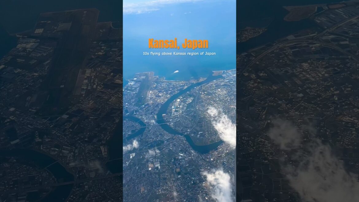 1 Week in Osaka Made Us Want to Move Here💙#osakatrip #japantravel #windowviews #flying #osaka #trip