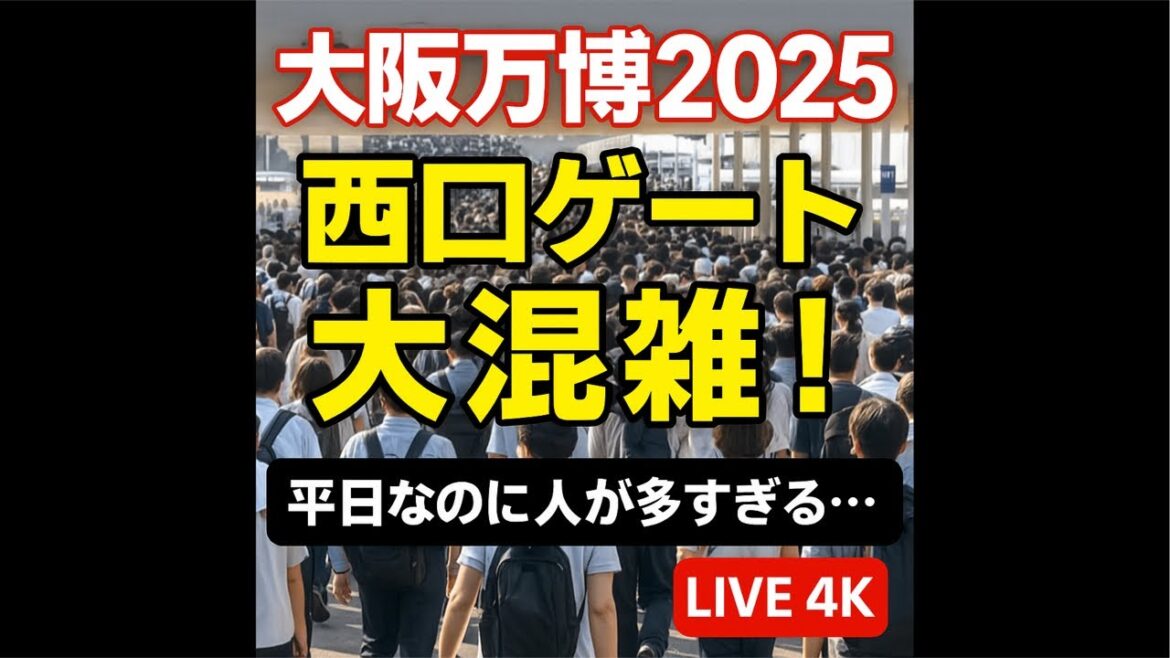 【LIVE】大阪・関西万博2025 西口ゲートの大混雑|平日なのに人が多すぎる!|Expo 2025 Osaka Japan West Gate Crowd Walk 4K Live 【LIVE】大阪・関西万博2025 西口ゲートの大混雑|平日なのに人が多すぎる!|Expo 2025 Osaka Japan West Gate Crowd Walk 4K Live