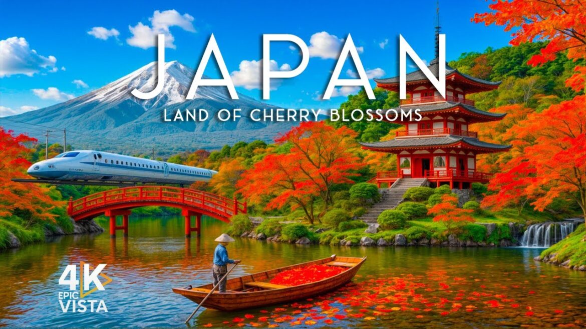 Flying Over Japan (4K UHD  Explore the beautiful fall with Relaxing Music Flying Over Japan (4K UHD  Explore the beautiful fall with Relaxing Music