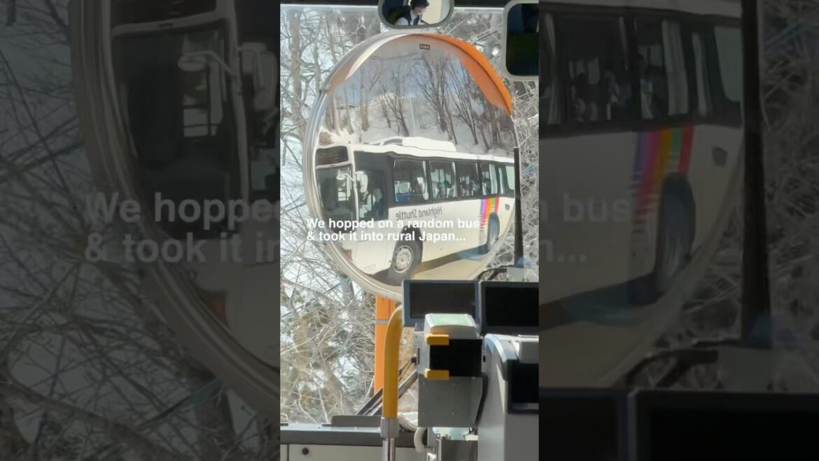 A spontaneous bus into the middle of nowhere, Japan…