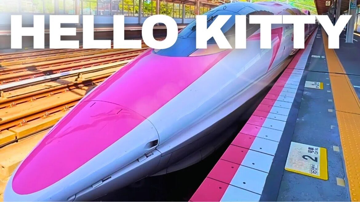 【Solo Travel】Hello Kitty Bullet Train in Japan｜Osaka to Fukuoka Ride