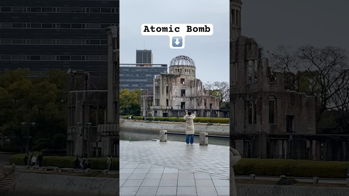 The only building that remains from the Atomic Bomb in Hiroshima