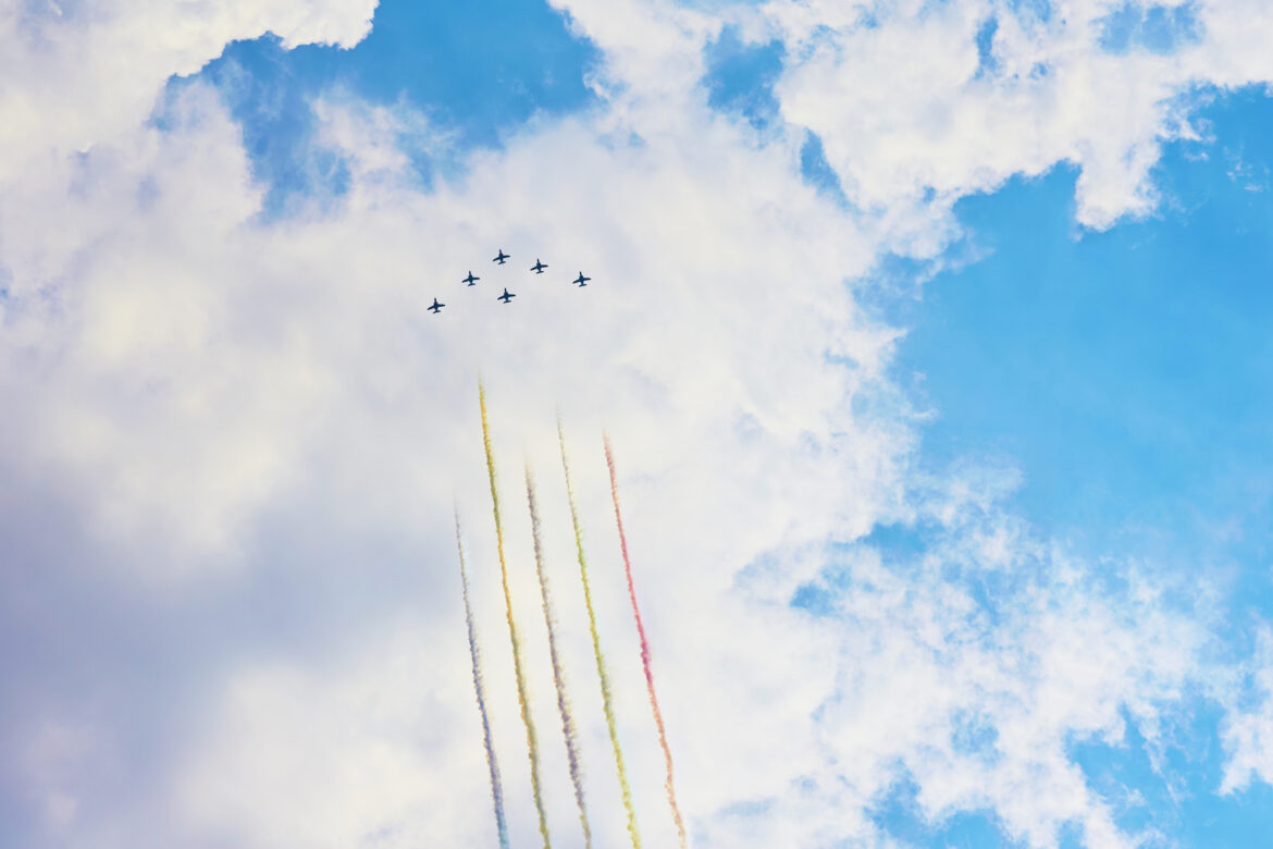 World Athletics Championships Aerobatic Fly By | Tokyo