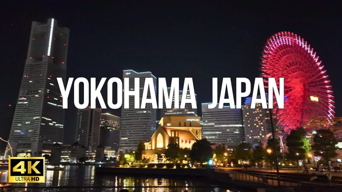 YOKOHAMA JAPAN 4K NIGHT WALKING TOUR - Minato Mirai's Best Night Views [4K HDR]