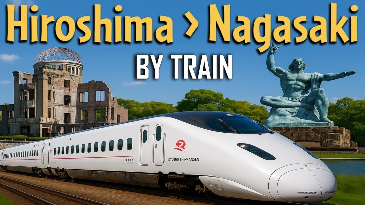 Train Journey from Hiroshima to Nagasaki | Travel Hiroshima to Nagasaki Train in Japan
