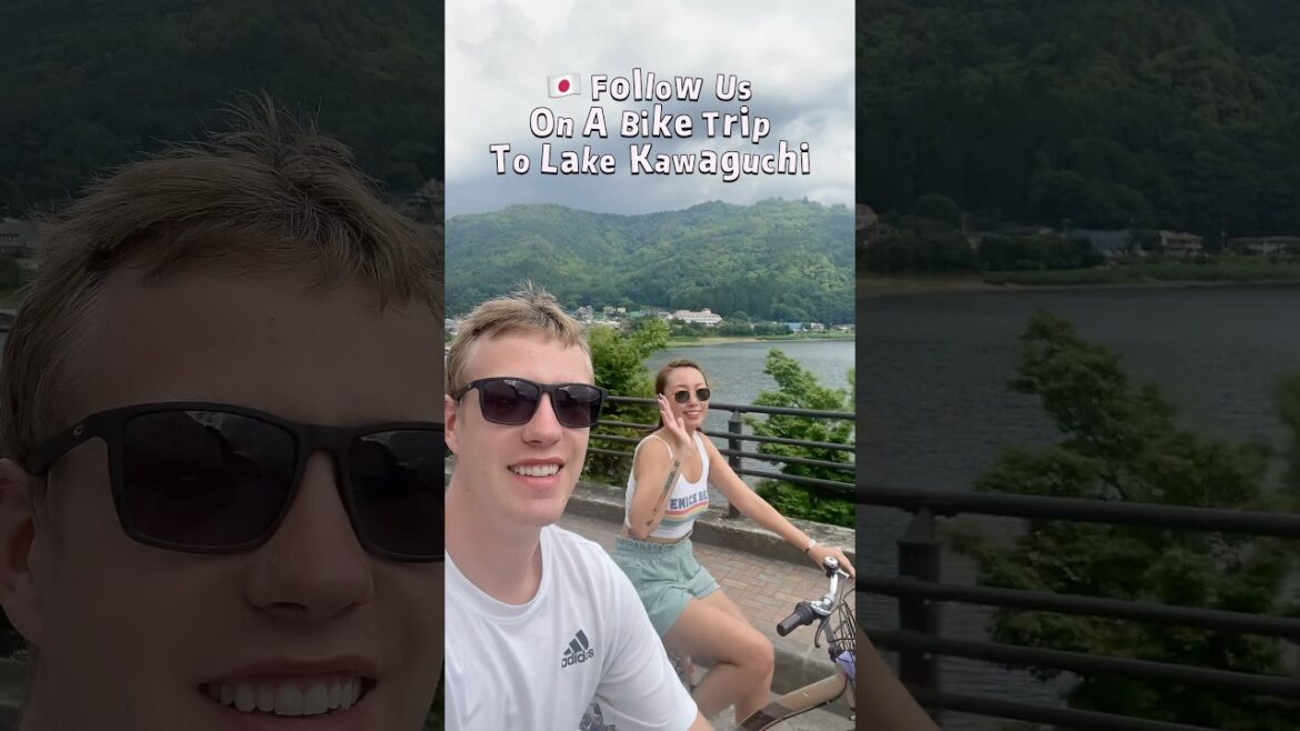🇯🇵 Follow us on a bike trip to Lake Kawaguchi #travel #travelvlog #japan an #bike