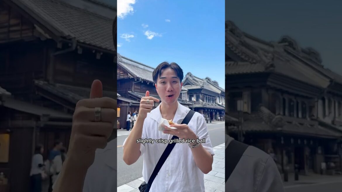 Grilled rice balls in Japan #japanesefood #onigiri #shorts Grilled rice balls in Japan #japanesefood #onigiri #shorts