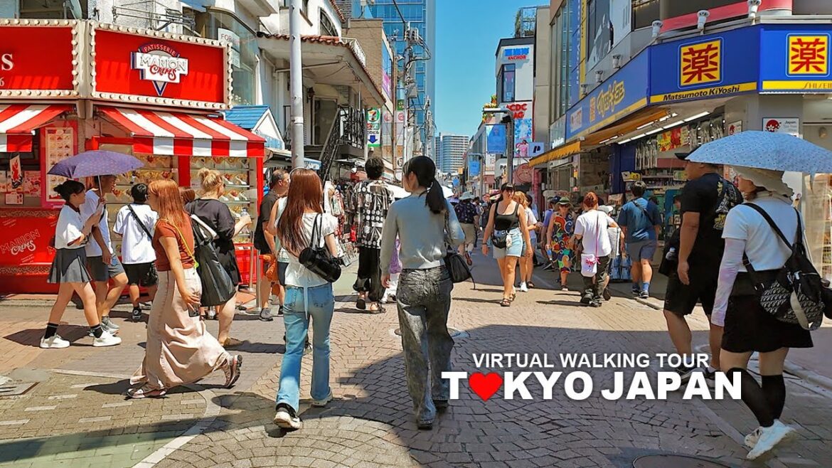 [Full Version] TOKYO SUMMER WALK, Harajuku, Takeshita Street and Omotesando, Shibuya, Travel, 4K