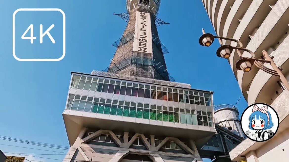 JAPAN 2025 Retro OSAKA Walking Tour 🌸 Shinsekai & Tsutenkaku | 4K HDR