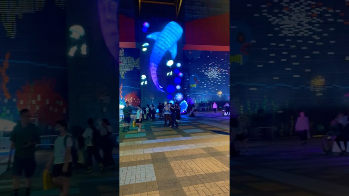 Osaka Aquarium Kaiyukan at night #aquarium #kaiyukan #osaka #osakacity #travel #thuycung #ocean