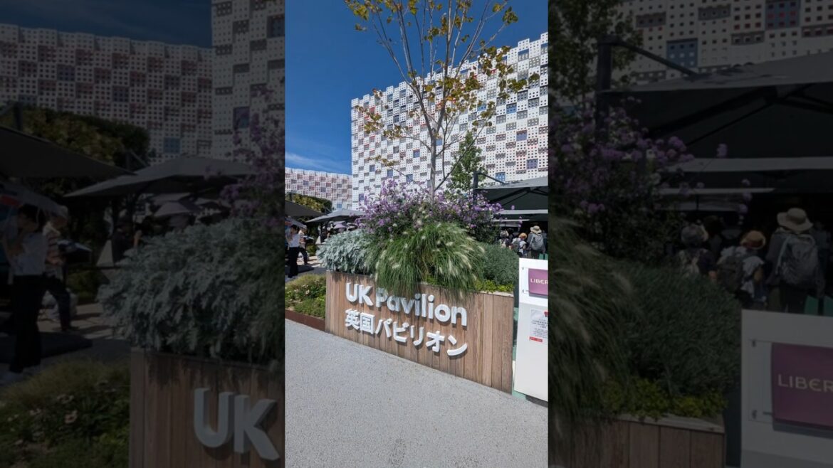 関西万博　英国パビリオン　２時間待ち表示のところ８０分ほどで入場　　 #大阪万博2025 #travel