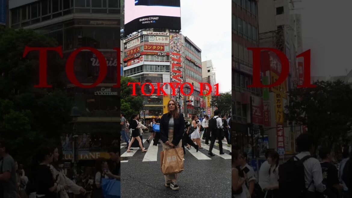 Tokyo Travel Vlog Day 1: Shibuya Cross The Busiest Street in Japan #japan #travel #tokyo #cinematic